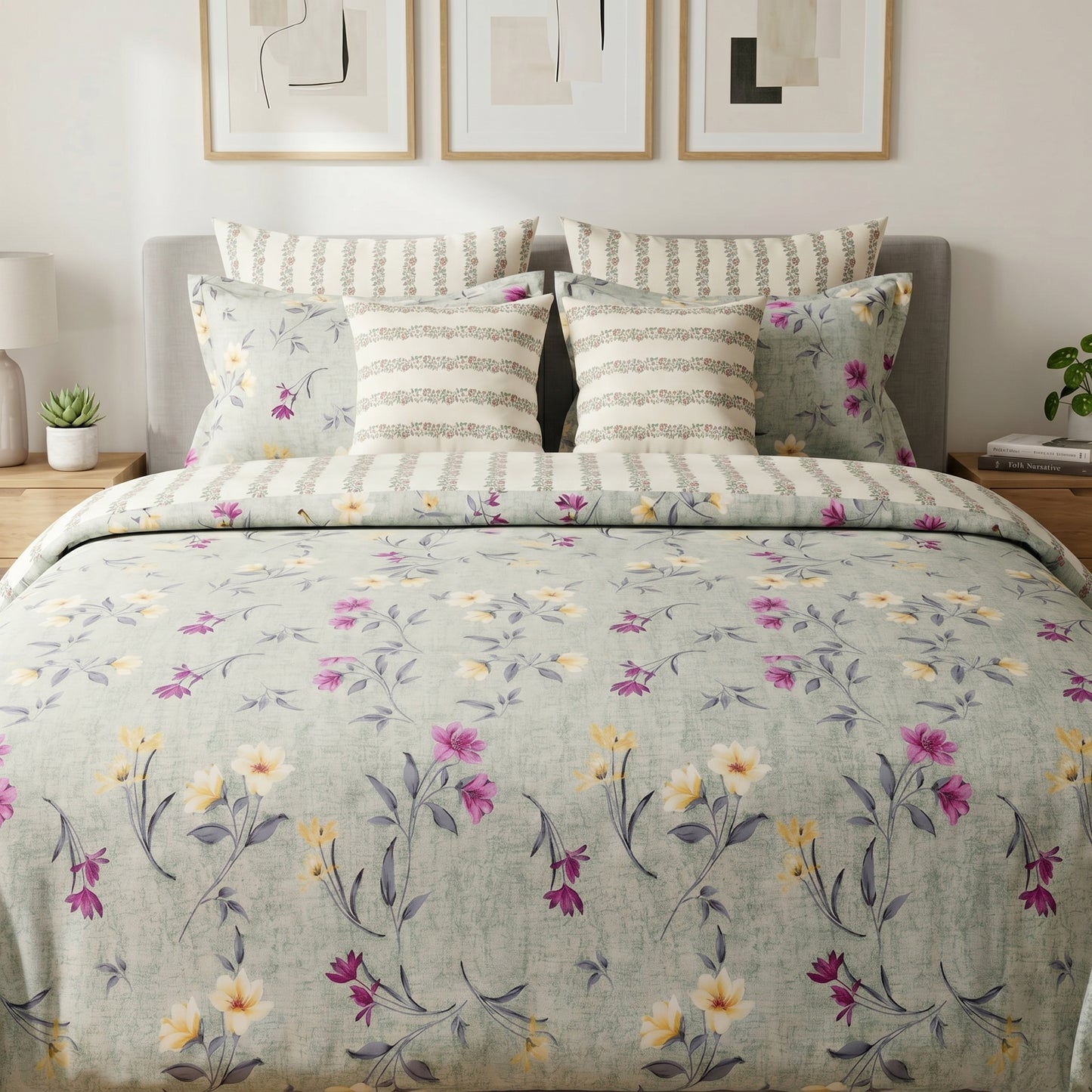 IV903 Cotton Comforter Set - Light Filling