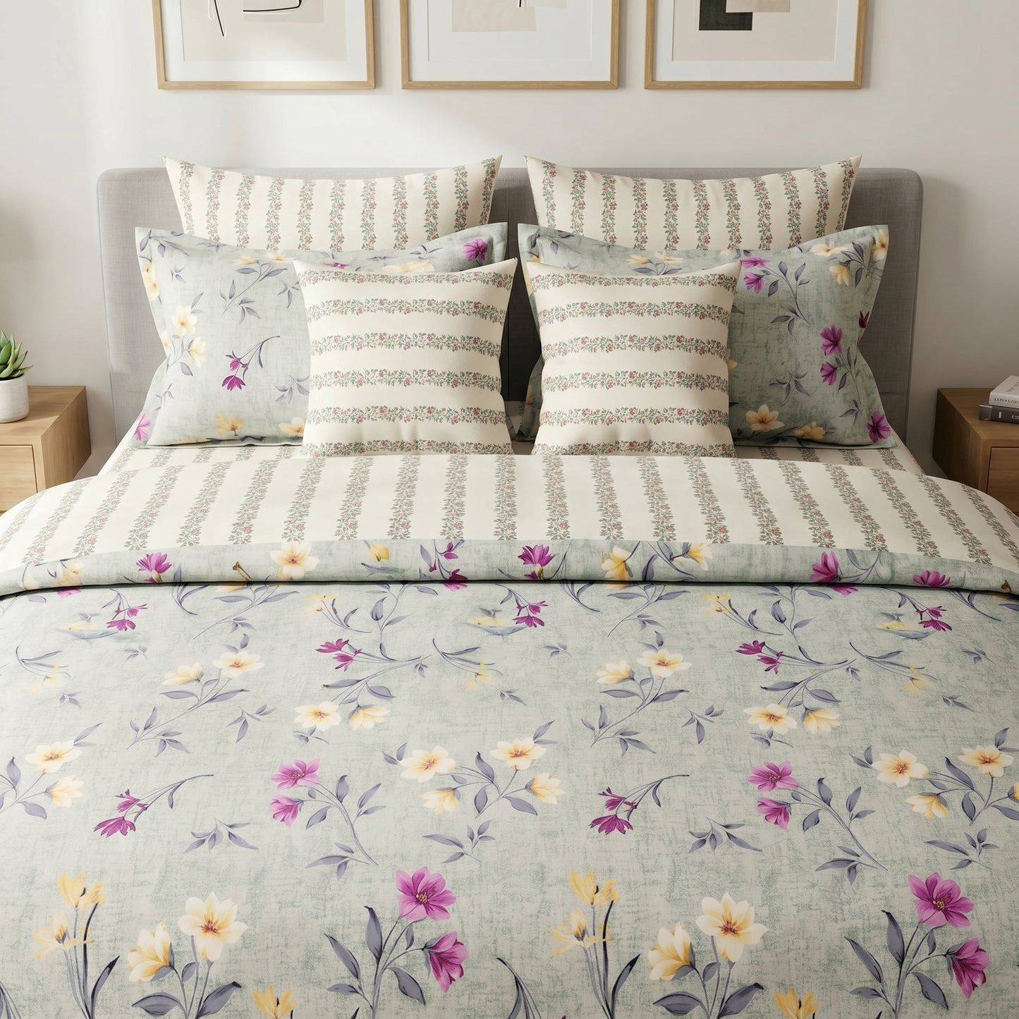 IV903 Cotton Duvet Cover Set - Without Filling