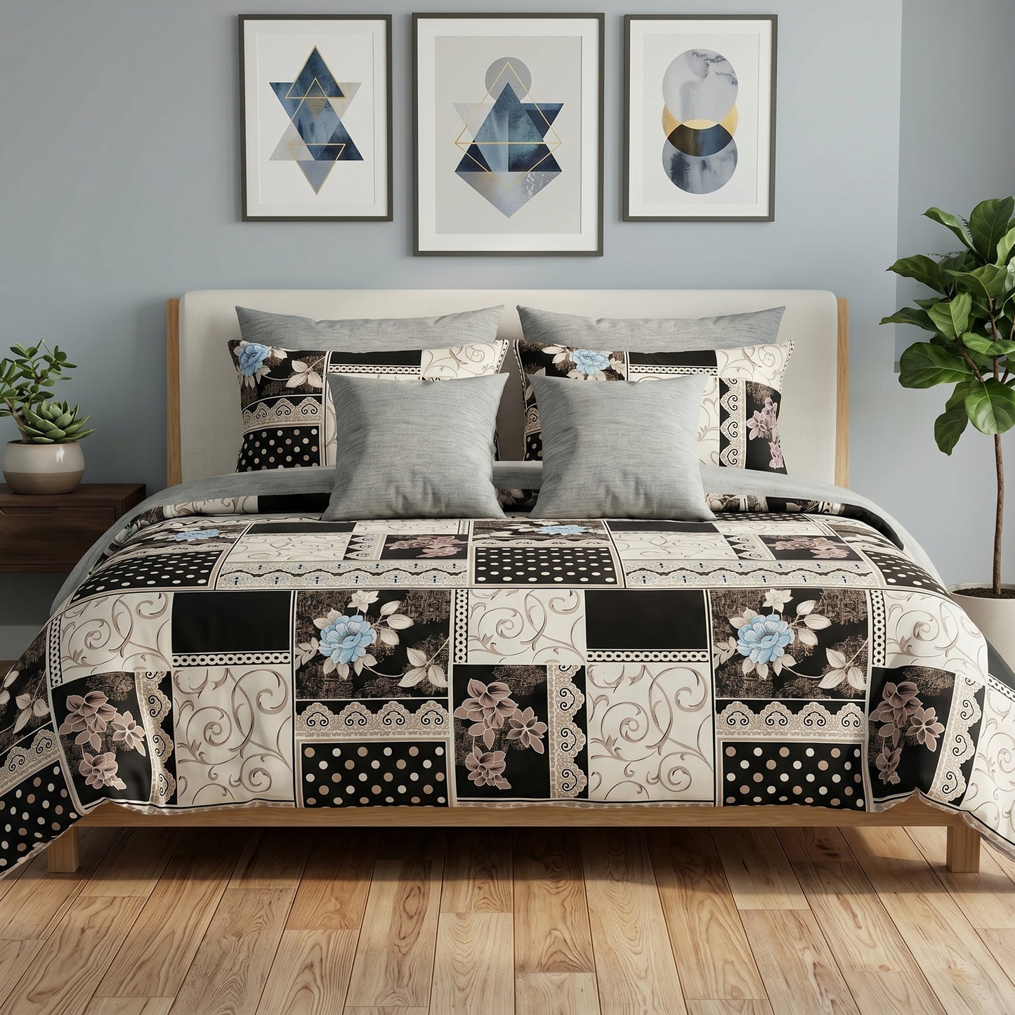 IV874 Cotton Duvet Cover Set - Without Filling