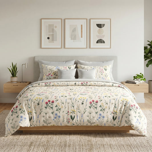 IV900 Cotton Comforter Set - Light Filling