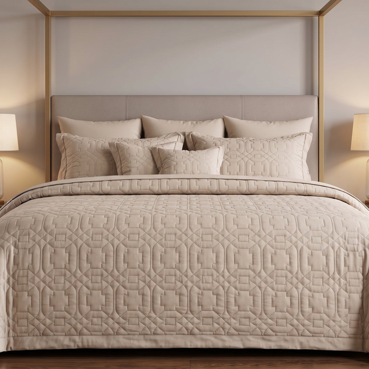 Taupe Symphony Luxury Comforter Set