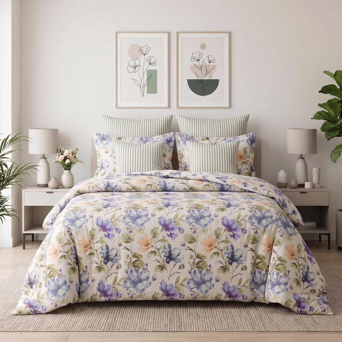 Morning Iris Comforter Set