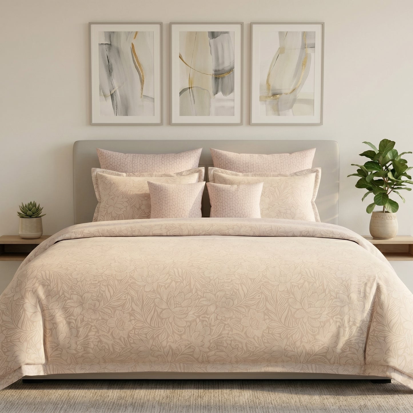 IV896 Cotton Comforter Set - Light Filling