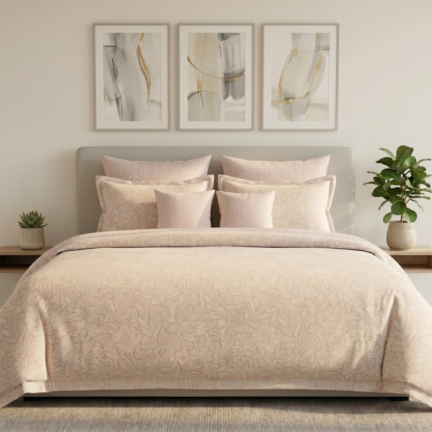 IV896 Cotton Comforter Set - Light Filling