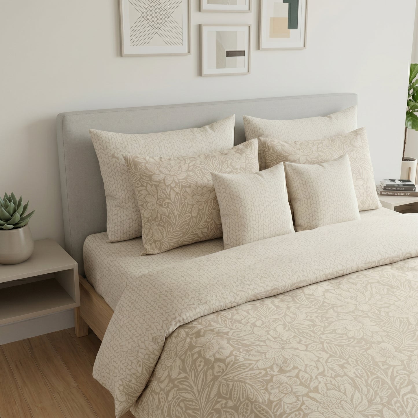 IV898 Cotton Comforter Set - Light Filling