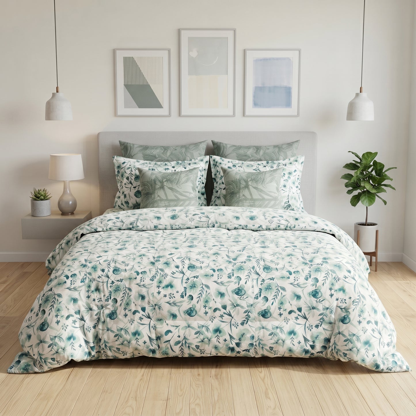 Watercolor Willow Duvet Cover Set