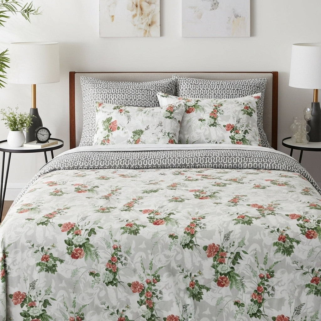 IV787 Cotton Comforter Set - Light Filling
