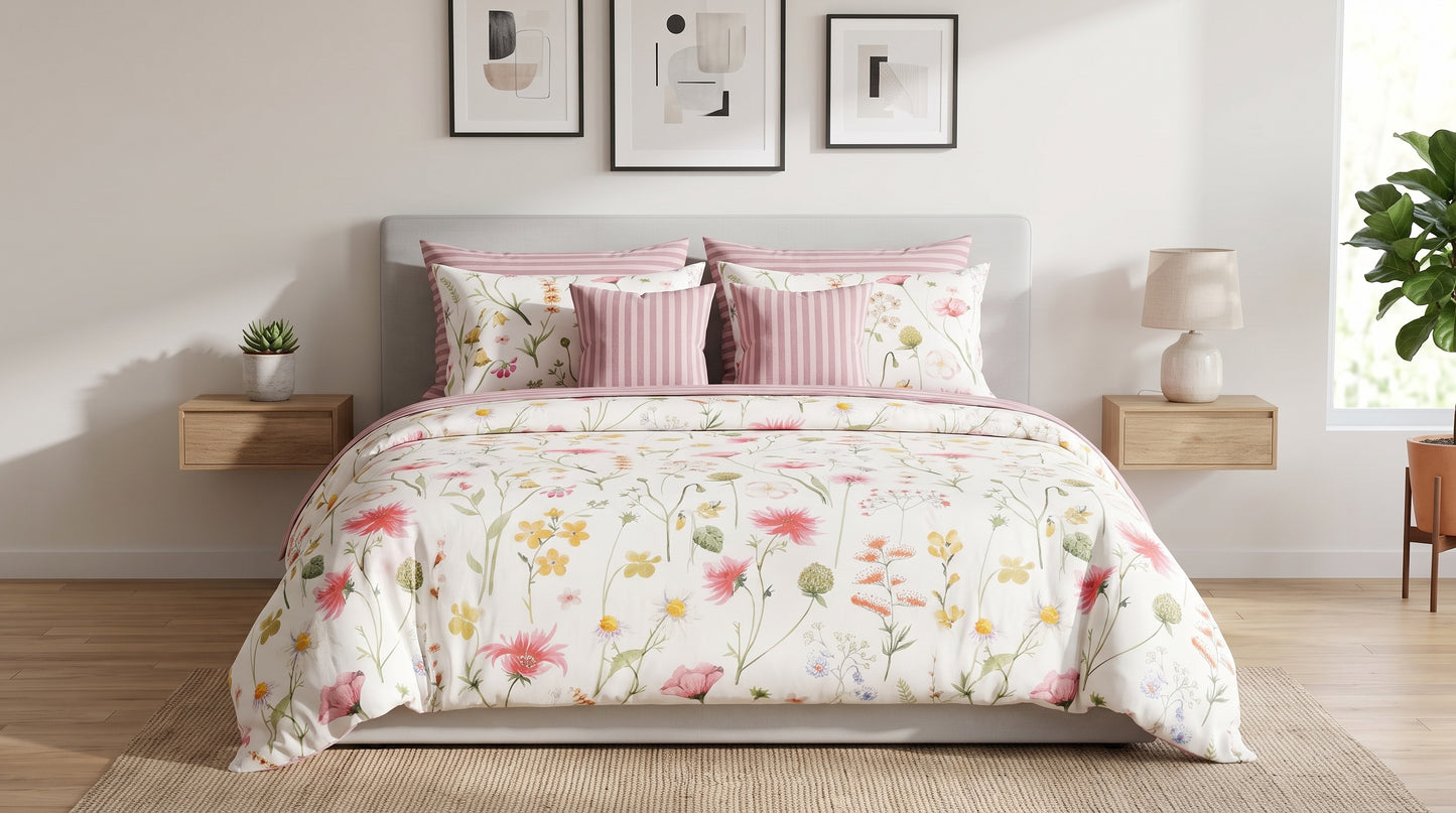Morning Garden Flora Duvet Cover Set