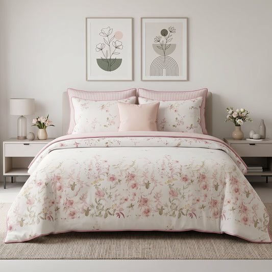 Roselle Botanical Duvet Cover Set