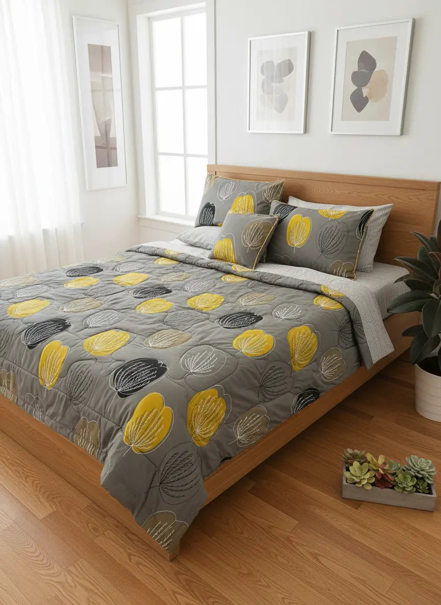 IV651 Cotton Comforter Set - Light Filling