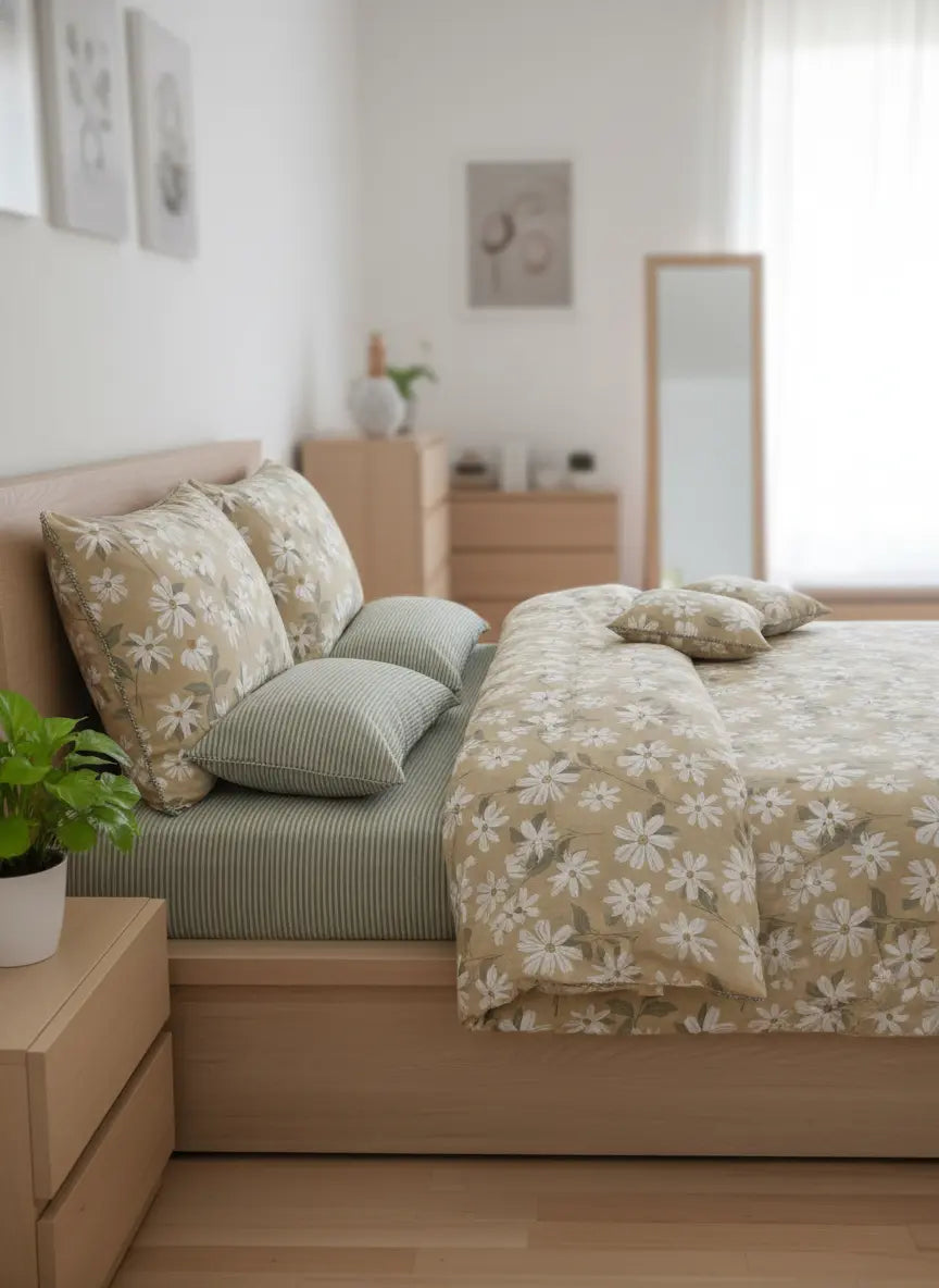 IV734 Cotton duvet Cover Set - Without Filling