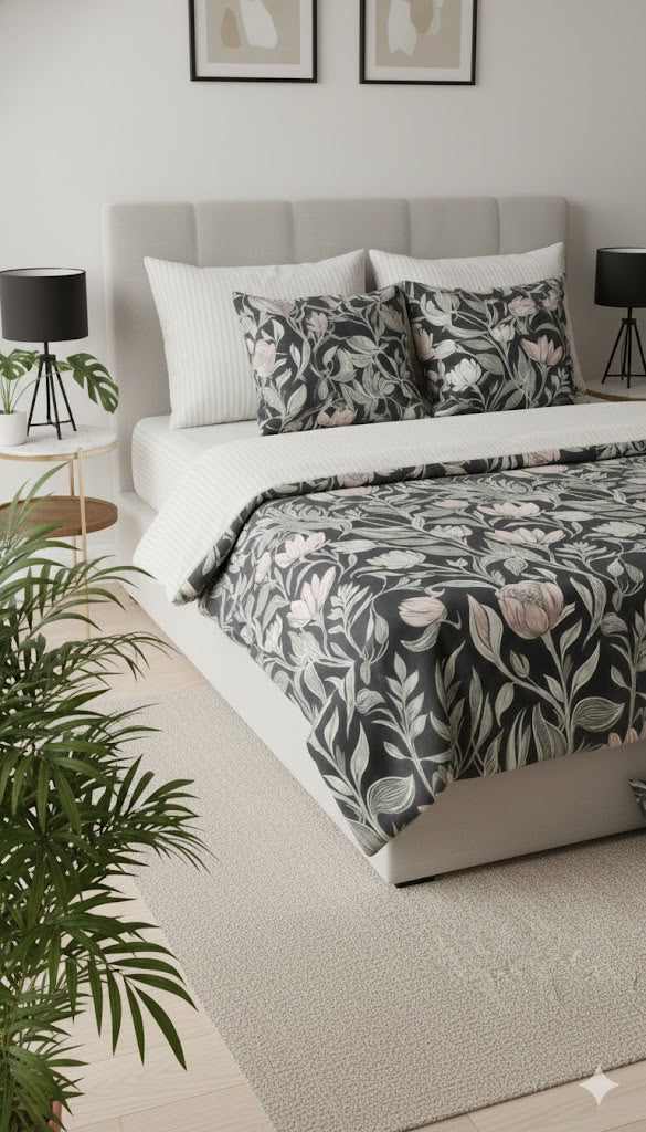 IV738 Cotton Comforter Set - Light Filling