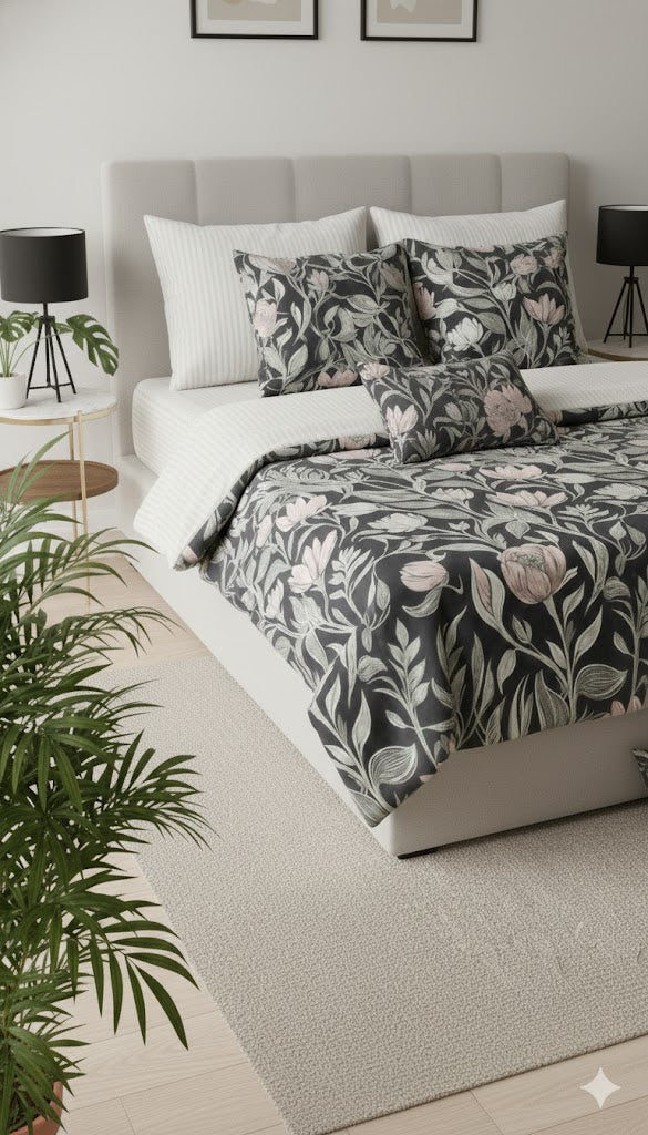IV738 Cotton Comforter Set - Light Filling