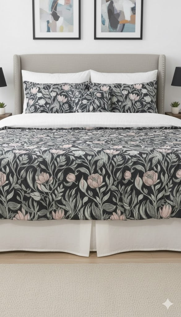 IV738 Cotton Comforter Set - Light Filling