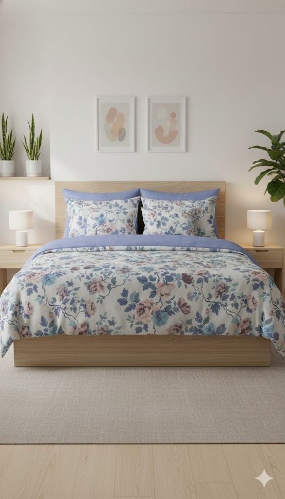 IV737 Cotton Duvet Cover Set - Without Filling