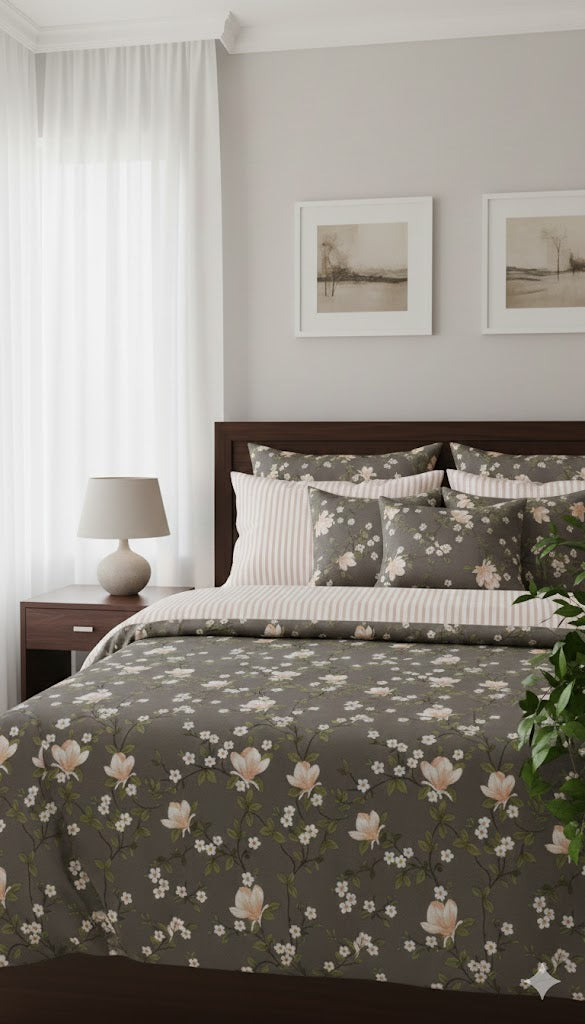 IV741 Cotton Comforter Set - Light Filling