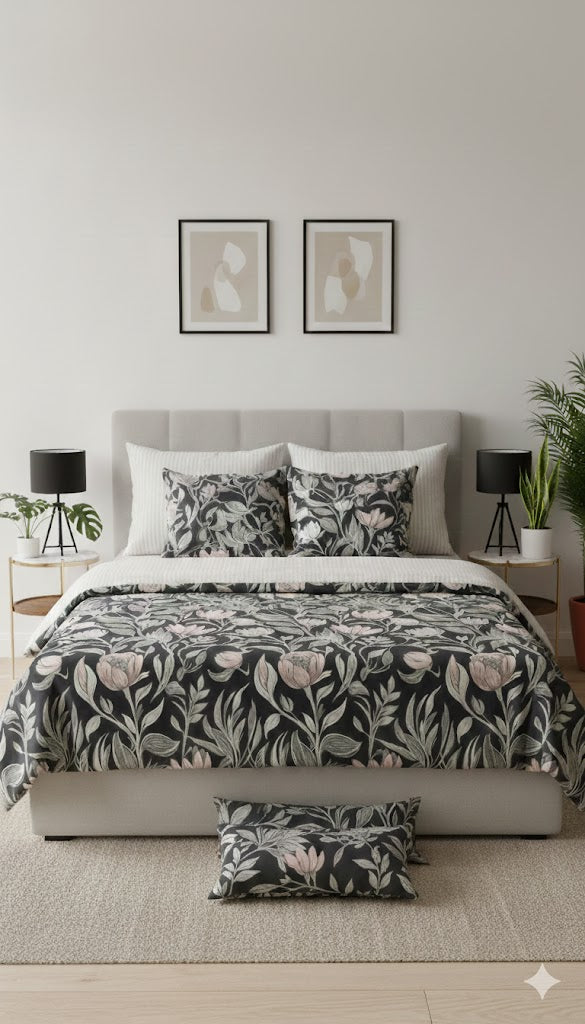 IV738 Cotton Comforter Set - Light Filling
