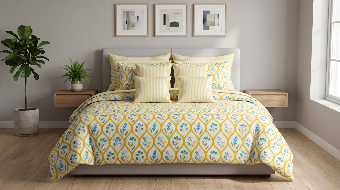 Sunlit Trellis Duvet Cover Set