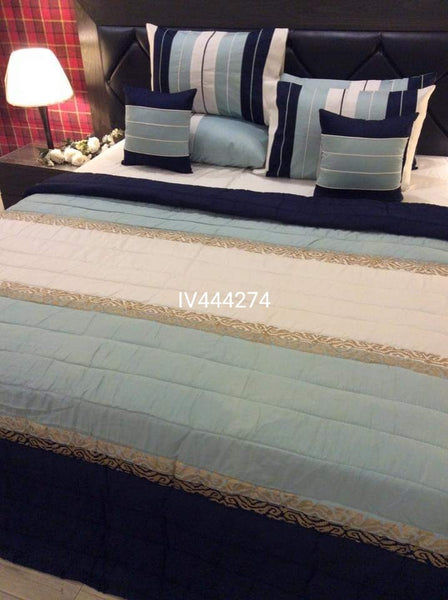 IV444274 Luxury Block Print Comforter Set