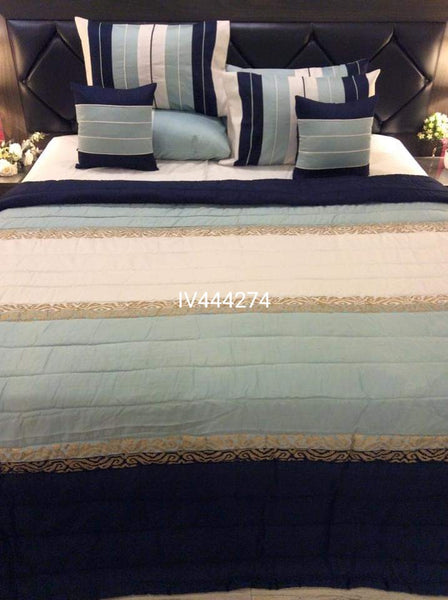 IV444274 Luxury Block Print Comforter Set