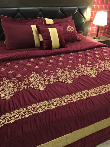 IV4000081 Embroidered Comforter Set - Velvet