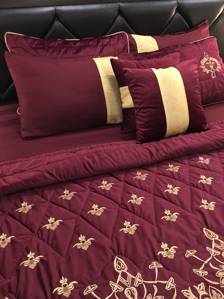 IV4000081 Embroidered Comforter Set - Velvet