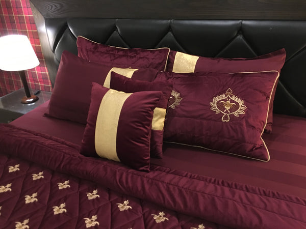 IV4000081 Embroidered Comforter Set - Velvet