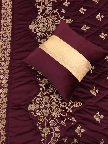 IV4000081 Embroidered Comforter Set - Velvet