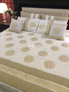 IV33328 Luxury Block Print Comforter Set