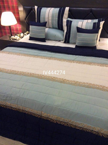 IV444274 Luxury Block Print Comforter Set